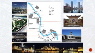 Dagu bridge
Music garden
Tian hou temple
Railway station
Tianjin eye and
yong le bridge
 