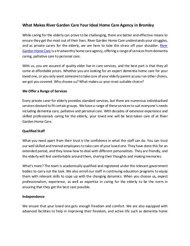 River Garden Home Care