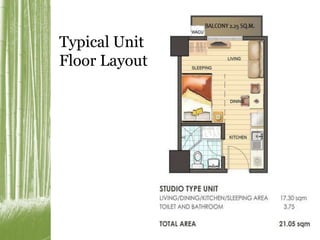 Typical Unit 
Floor Layout 
 