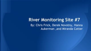 River monitoring site 7