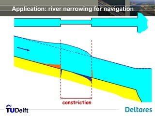Application: river narrowing for navigation




                 constriction
 