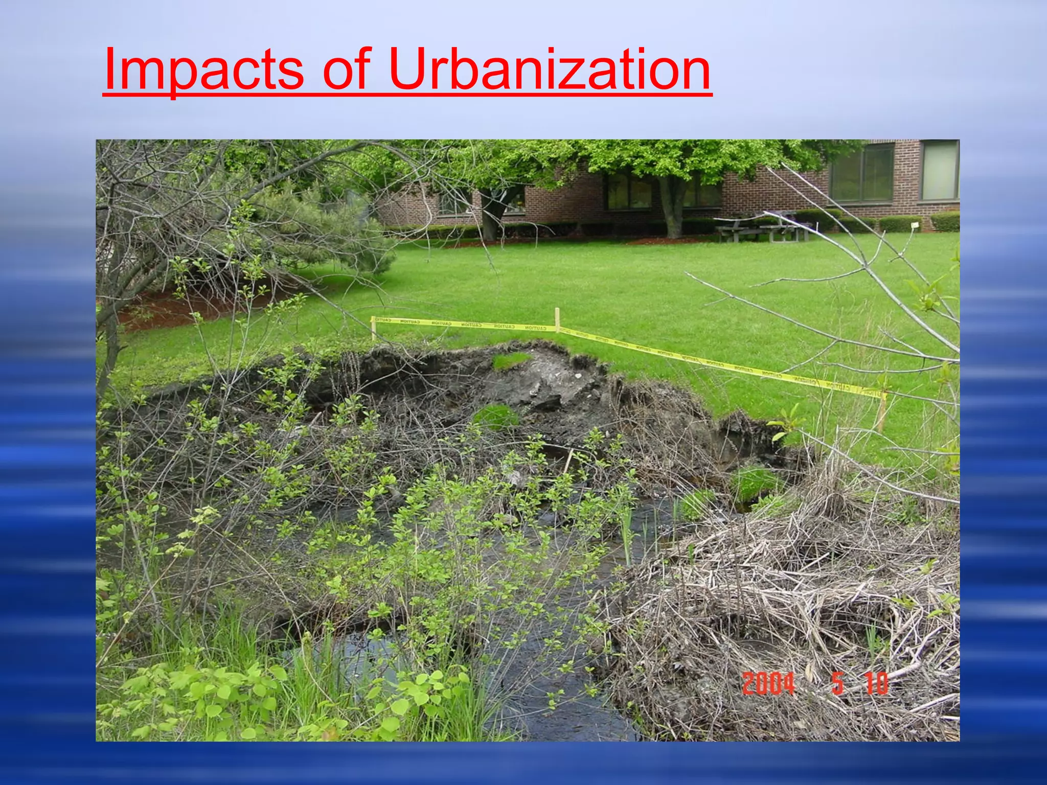 Impacts of Urbanization
 