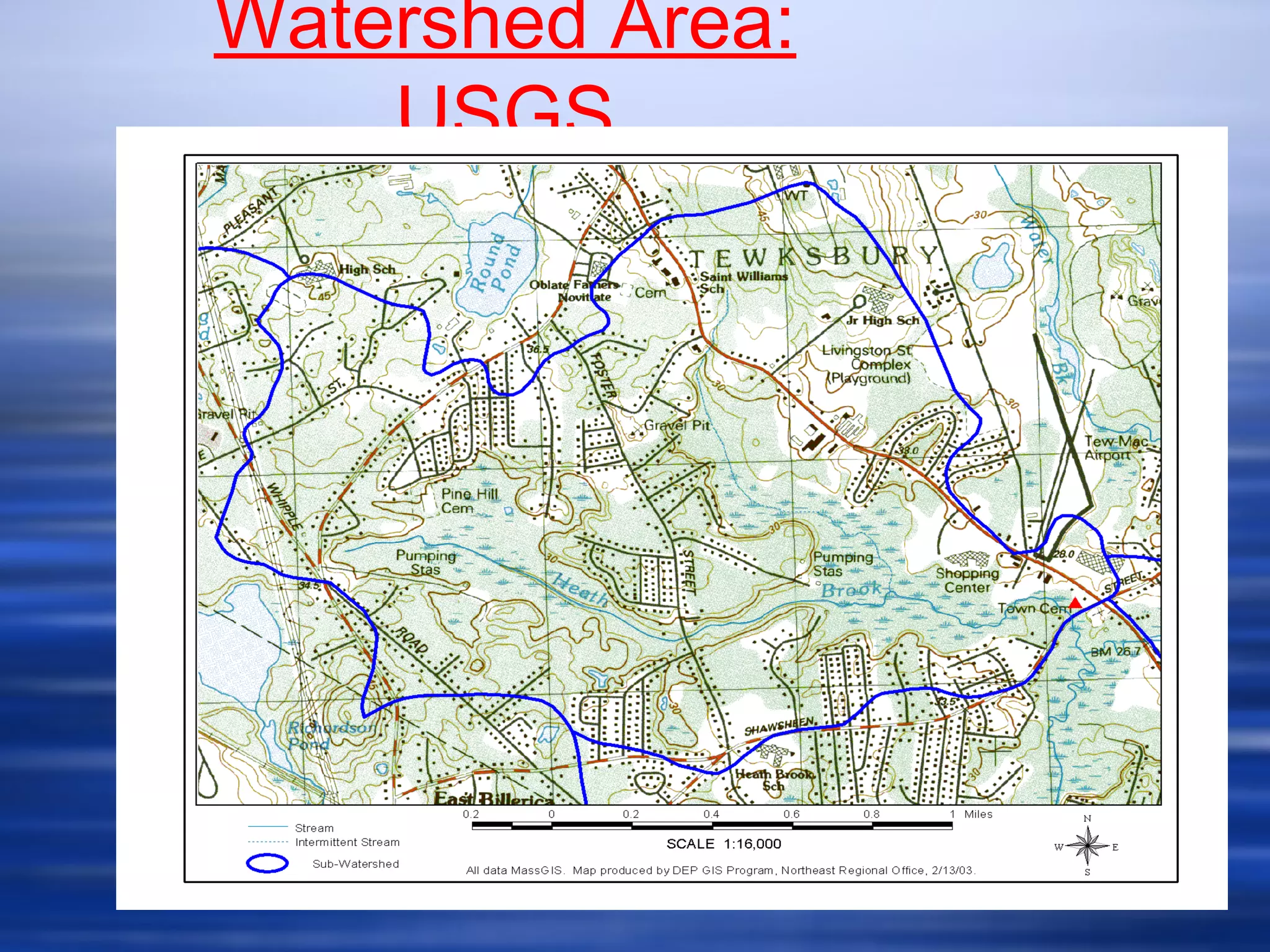 Watershed Area:
USGS
 