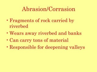River processes | PPT | Geology | Science