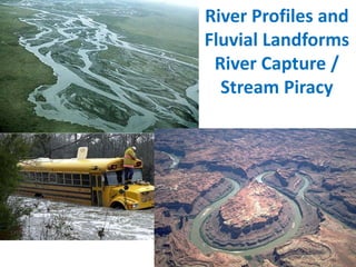 River Profiles and
Fluvial Landforms
River Capture /
Stream Piracy
 