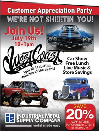 Store Poster - IMS Riverside Customer Appreciation Party