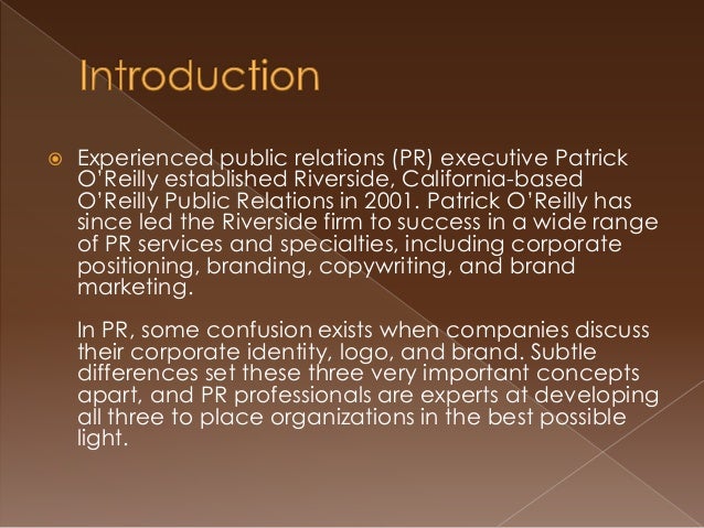 o reilly public relations