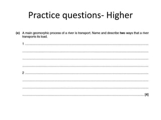 Practice questions- Higher
 