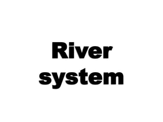 River
system
 