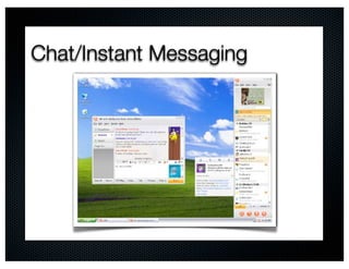 Chat/Instant Messaging
 
