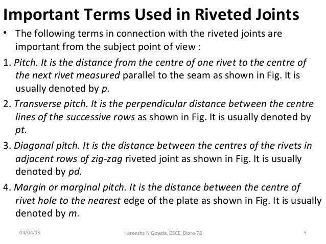 Riveted joints Riveted joints