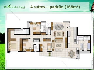 4 suítes – padrão (168m²) 