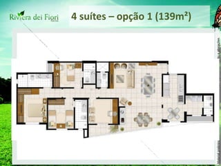 4 suítes – opção 1 (139m²) 