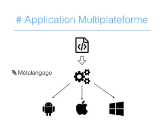 # Application Multiplateforme
@
5
!  3
> Métalangage
 