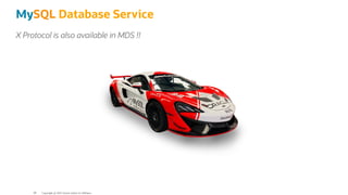 MySQL Database Service
X Protocol is also available in MDS !!
Copyright @ 2022 Oracle and/or its affiliates.
80
 