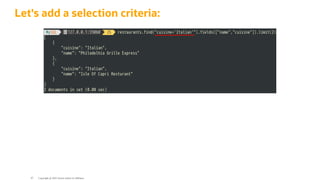 Let's add a selection criteria:
Copyright @ 2022 Oracle and/or its affiliates.
87
 