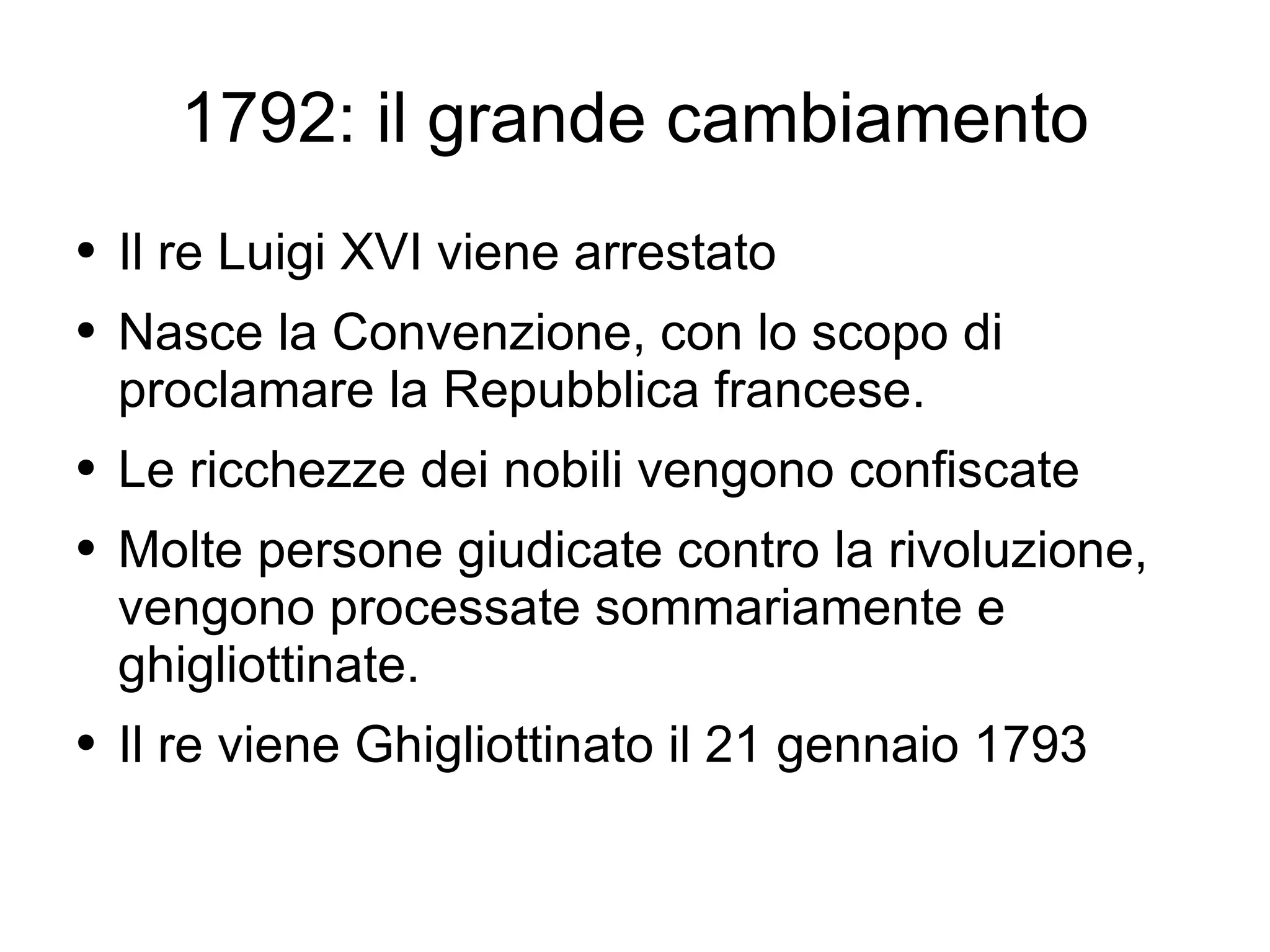 Il Periodo Più Sanguinoso Della Rivoluzione Francese Rivoluzione Francese | PPT