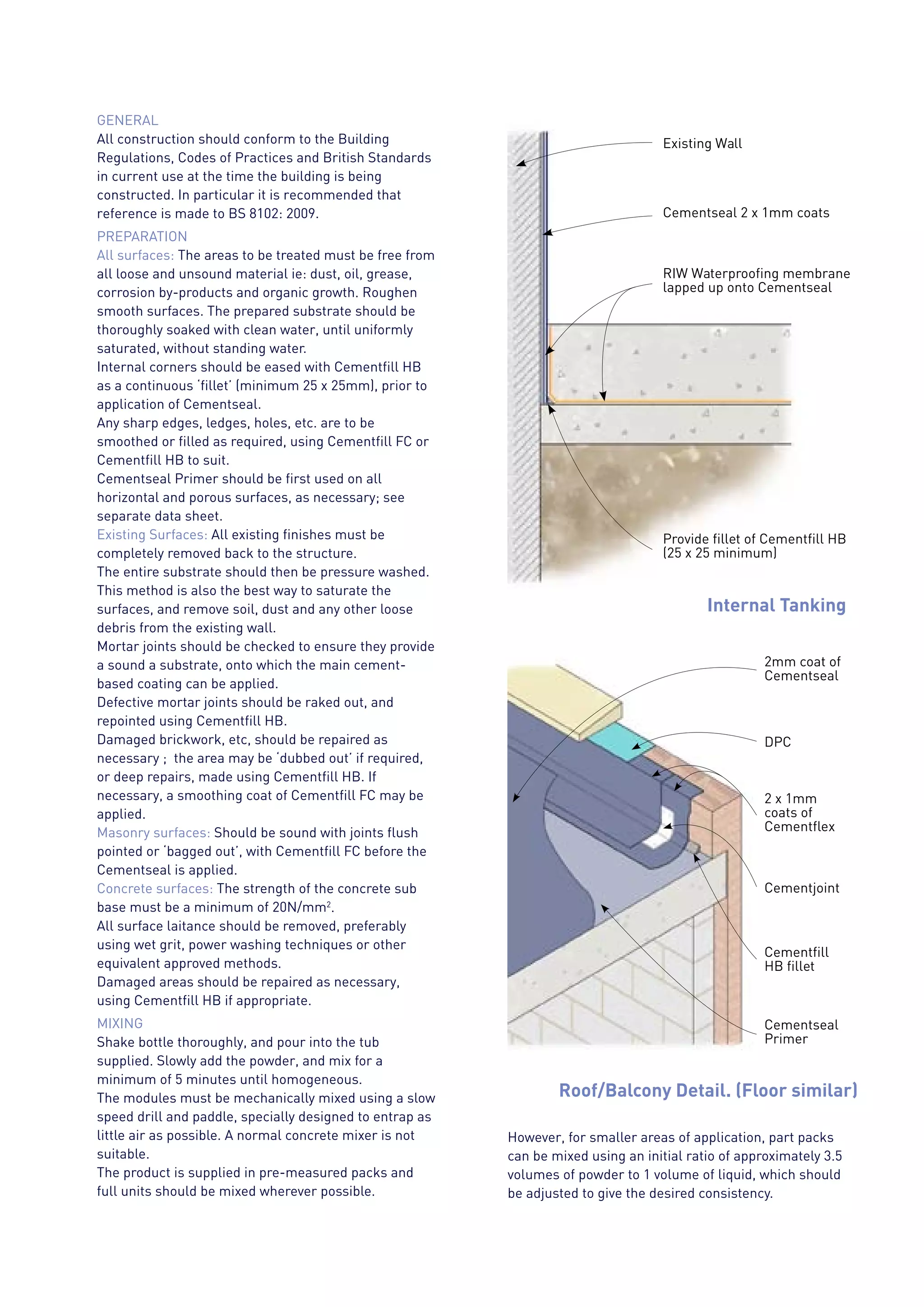 RIW Cementseal Datasheet | PDF