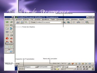 Pantalla de Dreamweaver 