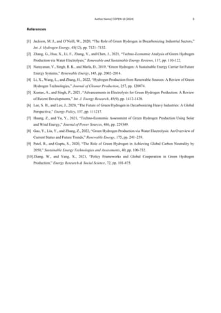 Green Hydrogen and It's Economic Impacts | PDF