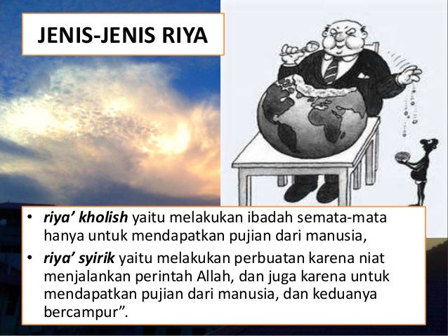 Riya, sum'ah, ujub dan takabur adalah