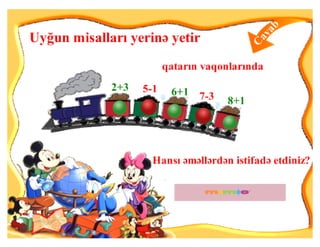 Toplama və çıxma vərdişləri
