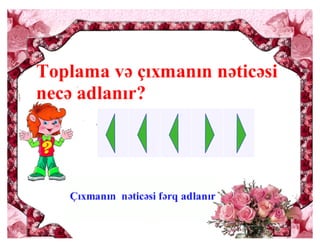 Toplama və çıxma vərdişləri