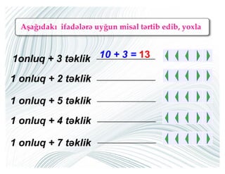 Onluqlar və təkliklər