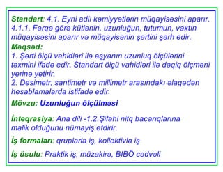 Uzunluğun ölçülməsi