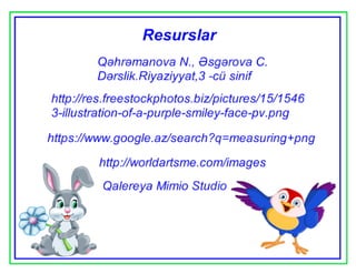 Uzunluğun ölçülməsi