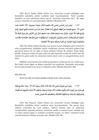 Riyazüs Salihin Hadis Kitabı 