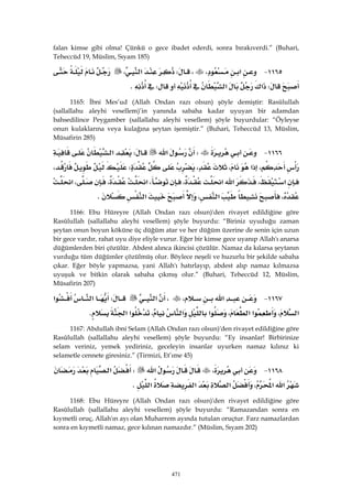 Riyazüs Salihin Hadis Kitabı 