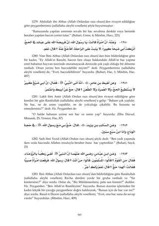 Riyazüs Salihin Hadis Kitabı 