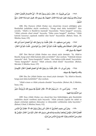 Riyazüs Salihin Hadis Kitabı 