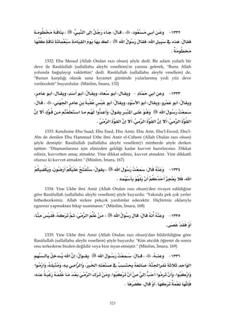 Riyazüs Salihin Hadis Kitabı 