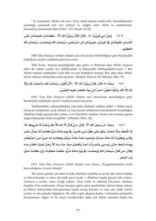 Riyazüs Salihin Hadis Kitabı 