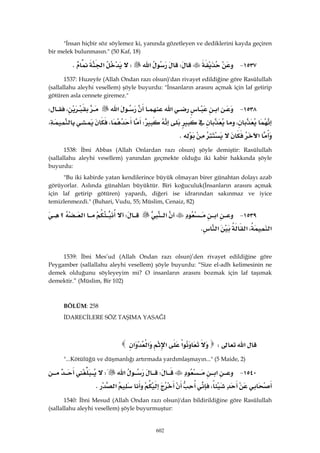 Riyazüs Salihin Hadis Kitabı 