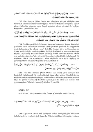 Riyazüs Salihin Hadis Kitabı 