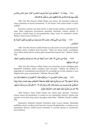 Riyazüs Salihin Hadis Kitabı 