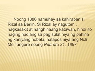 Berlin	NOBYEMBRE 1, 1886 nang narating niya ang Berlin. Nakipag-ugnayan sa mga magagaling na taong agham. Sa unang pagkakataon nakapanayam niya si Dr. Feodor Jagor, isang bantog na maka-agham na Aleman, manlalakbay at may akda ng Ang paglalakbay sa Pilipinas. Dr. Feodor Jagor