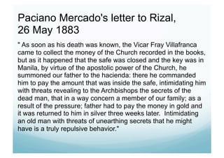 O Paciano Rizal Rizal | PDF