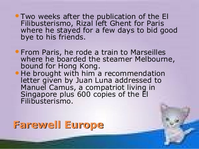rizal farewell of letter Rizal rizal farewell of letter Rizal