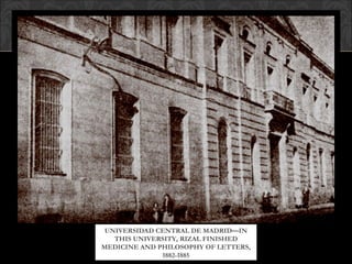 Rizal-in-Spain.- life and works of rizal | PPT