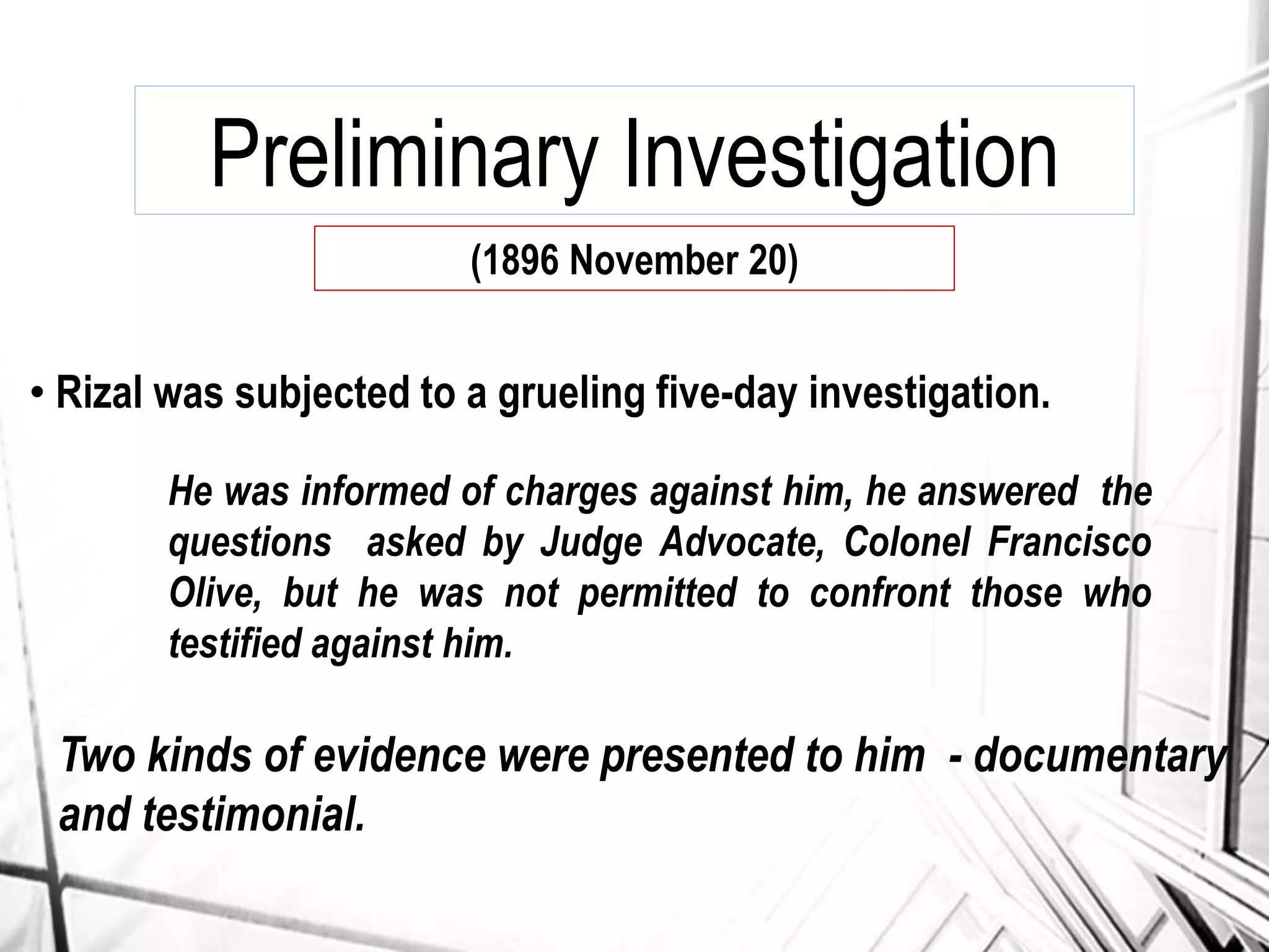 The Trial of Rizal | PPTX