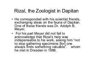 Rizal as a Zoologist | PDF