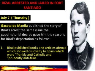 Arresting Rizal Rizal chapter 21- THE SECOND HOMECOMING AND LA LIGA FILIPINA | PPTX