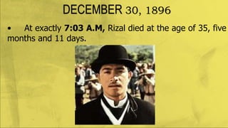 RIZAL'S MARTYRDOM AT BAGUMBAYAN | PPTX
