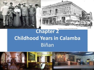 Chapter 2
Childhood Years in Calamba
Biñan
 