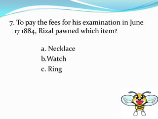 Rizal quiz bee average | PPTX