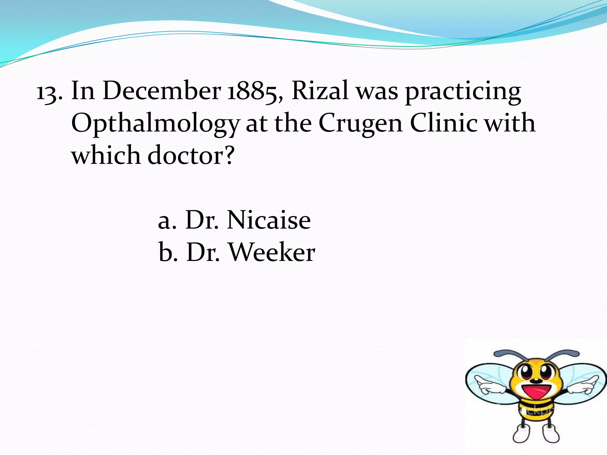 Rizal quiz bee difficult | PPTX